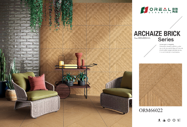Natural Weave Pattern Porcelain Tile
