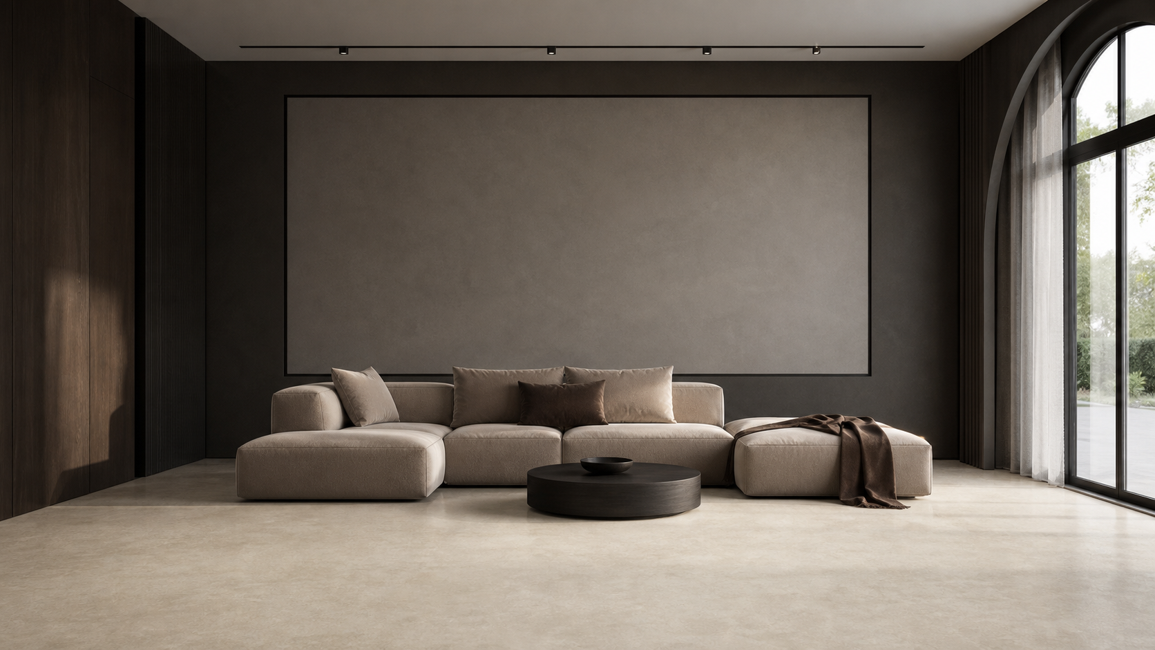 PakHomes Studio previewing wall and floor tiles in a living room